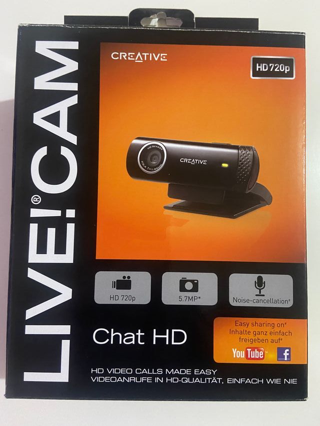 Webcam Creative HD 720p Negra