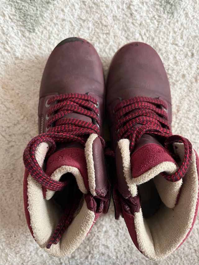 Botas Kickers burdeos talla 32