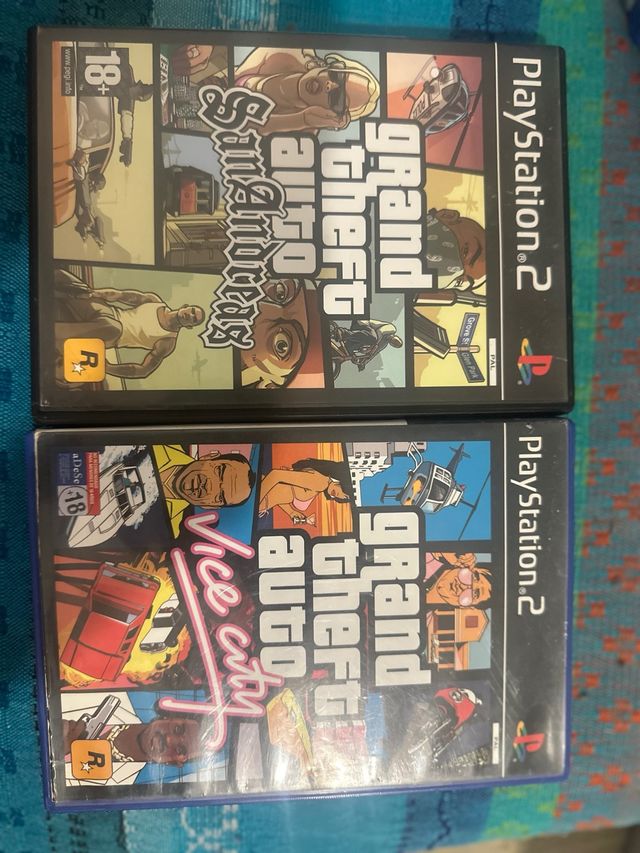 2 GIOCHI PS2, PLAY STATION 2, GRAND THEFT AUTO GTA