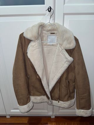 Chaqueta pelo Springfield beige/marrón