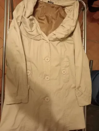 Trench donna beige
