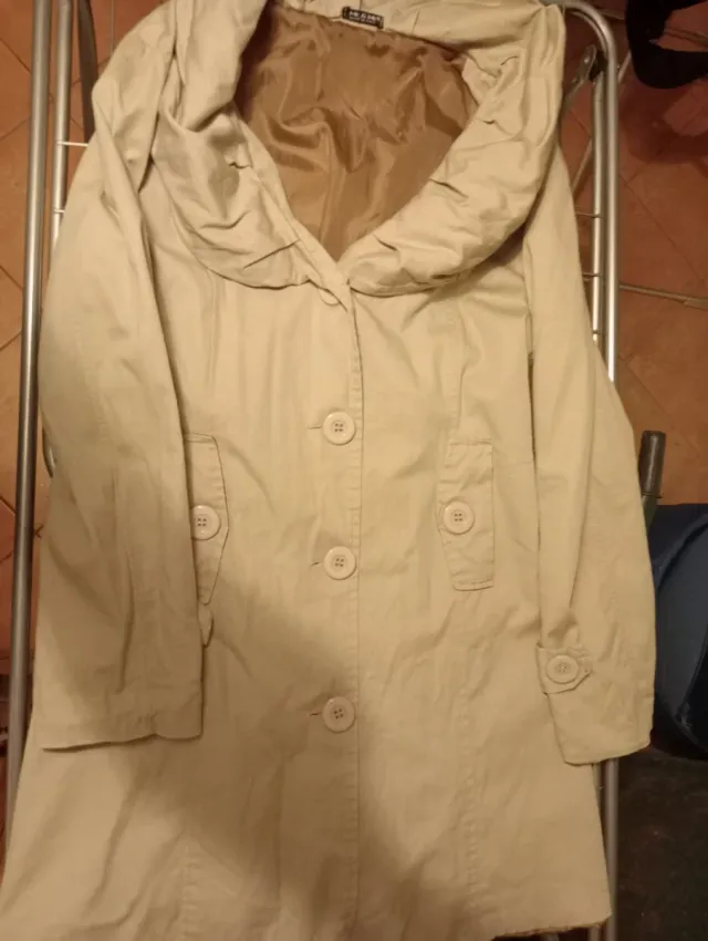 Trench donna beige