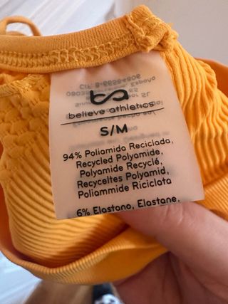 Sujetador deportivo Believe Athletics Talla S/M