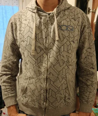 Felpa Whoopie Loopie grigia con disegno