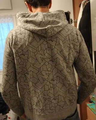 Felpa Whoopie Loopie grigia con disegno