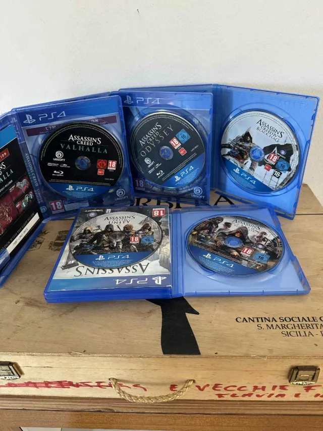 Lotto 5 giochi Assassin's Creed PS4