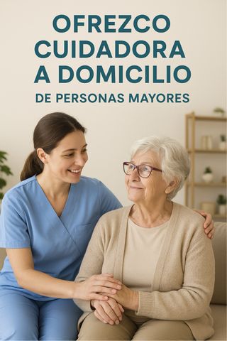 Cuidadora a domicilio para personas mayores