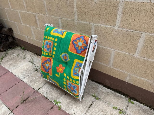 Tumbona de jardín multicolor