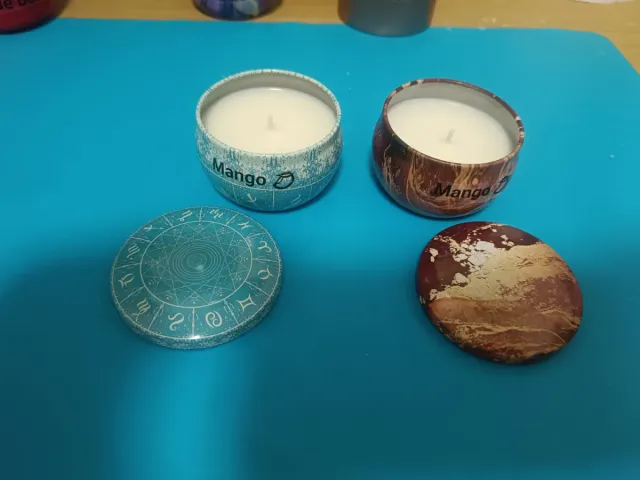 Velas artesanales en tarro