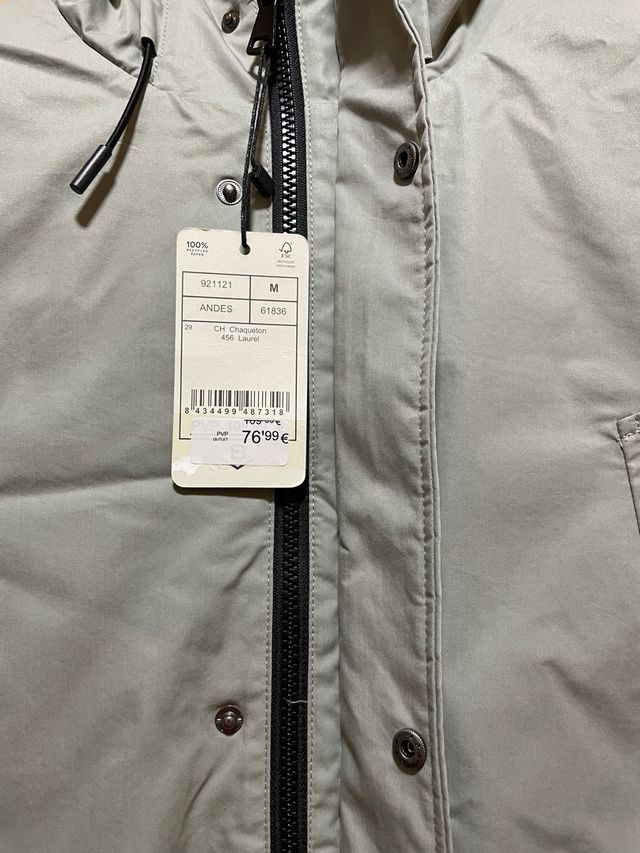 Abrigo Chaquetón 3/4 Boston Gris Nuevo