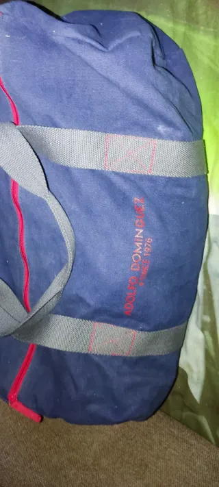 Bolsa de deporte Adolfo Domínguez azul