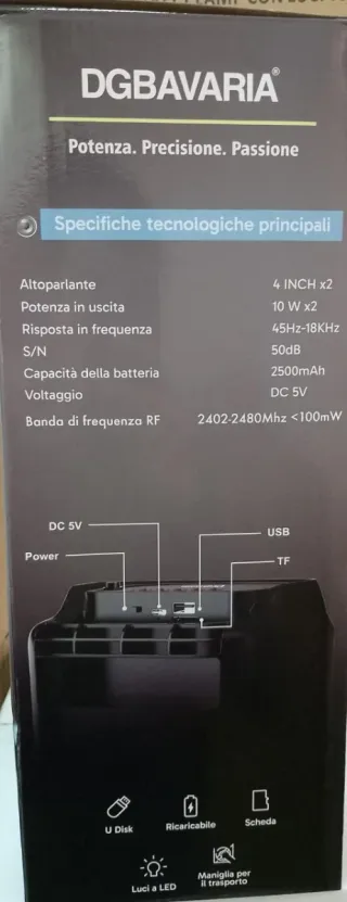 Cassa Dual 4 con Microfono