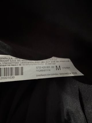 Chaqueta acolchada negra