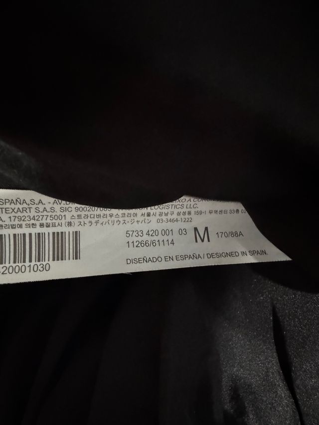 Chaqueta acolchada negra