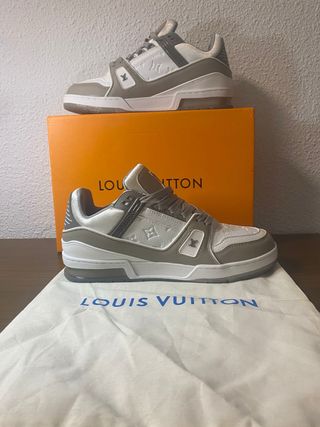 Zapatos Louis Vuitton Gris y Blanco
