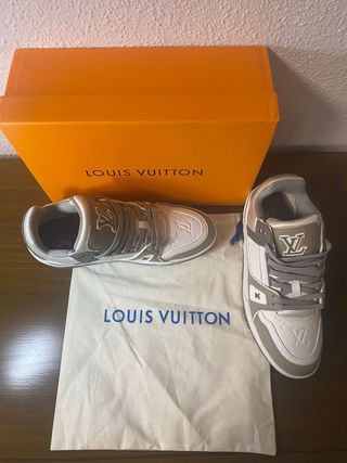 Zapatos Louis Vuitton Gris y Blanco
