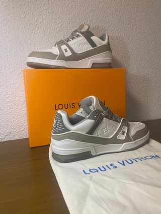 Zapatos Louis Vuitton Gris y Blanco