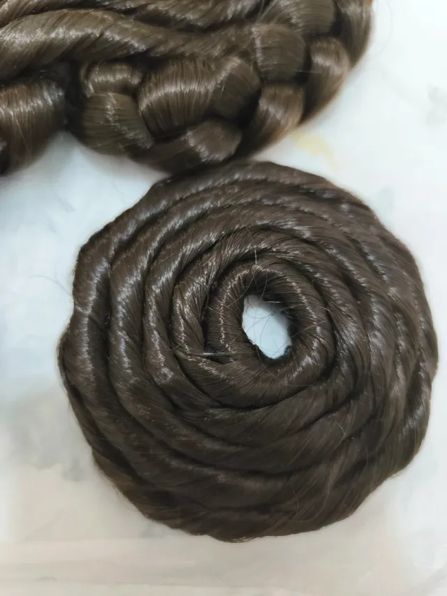 Moño fallero niña trenzado