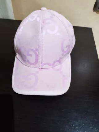 Gorra Gucci Rosa y Blanca