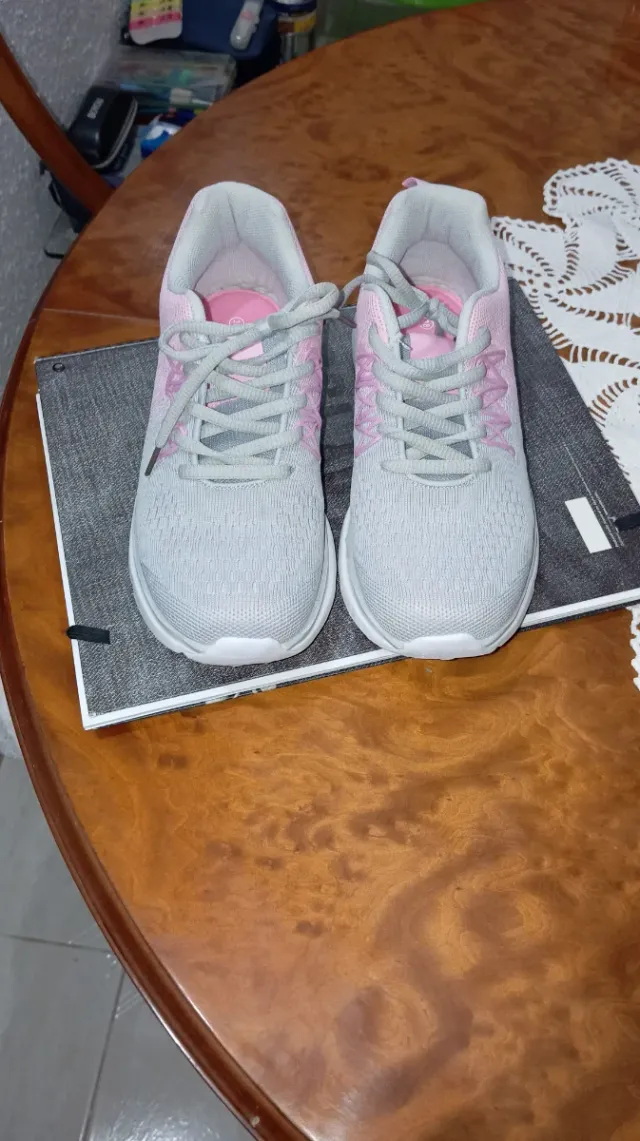 Deportivas mujer talla 38 rosas y grises