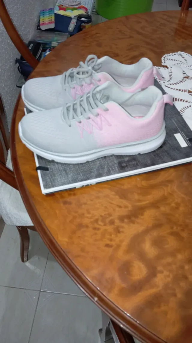Deportivas mujer talla 38 rosas y grises