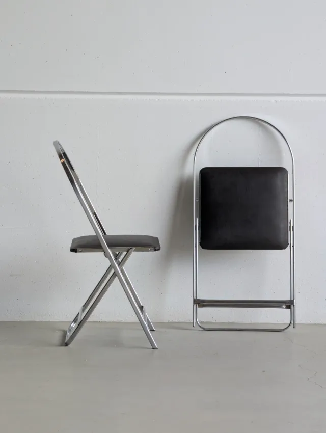 Sedie pieghevoli Aprilina di Gae Aulenti anni 60