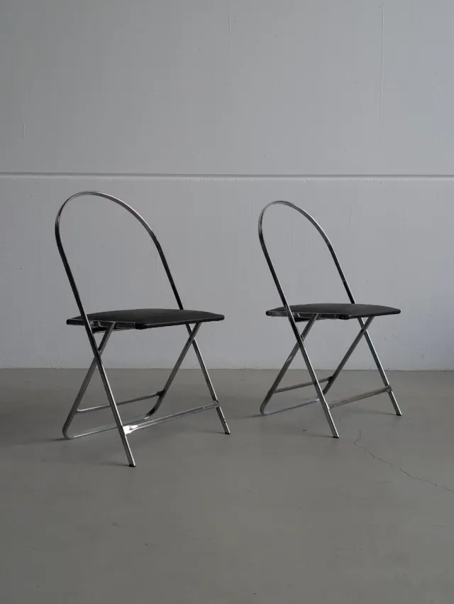 Sedie pieghevoli Aprilina di Gae Aulenti anni 60