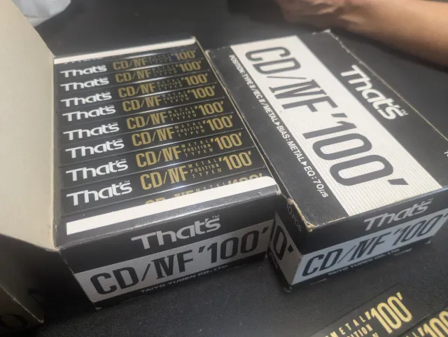 Caja 10 cintas cassette THAT'S CD/NF 100
