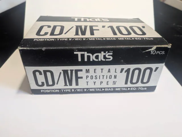 Caja 10 cintas cassette THAT'S CD/NF 100