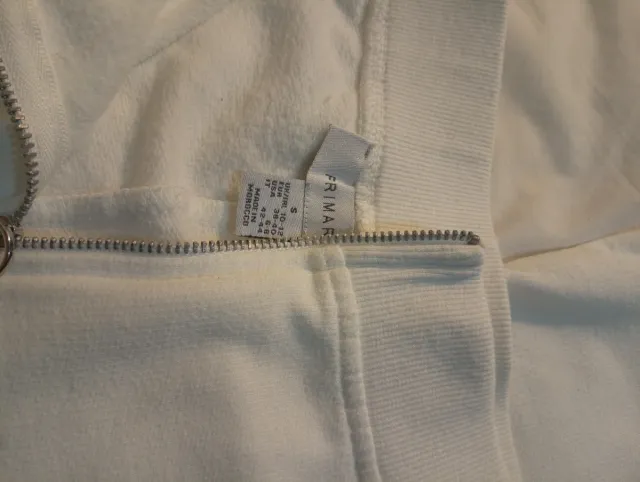 Pantalón blanco cómodo con cremallera