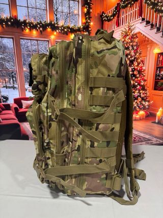 Mochila Táctica Militar 50L Beige/Verde nueva