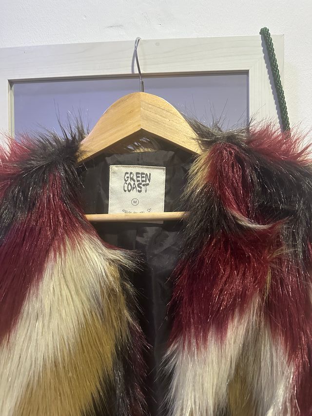 Abrigo pelo Green Coast multicolor talla única