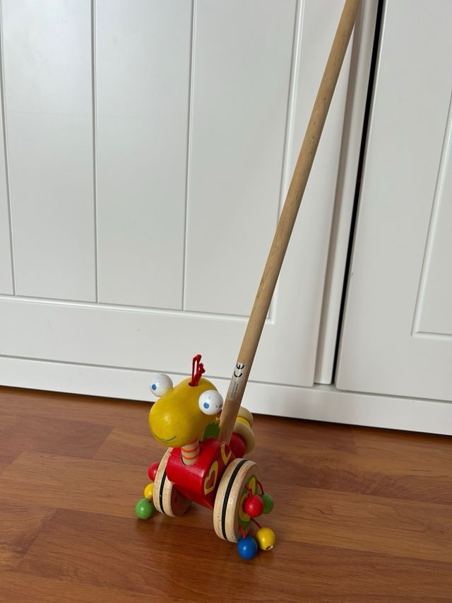 Andador palo de madera para bebé