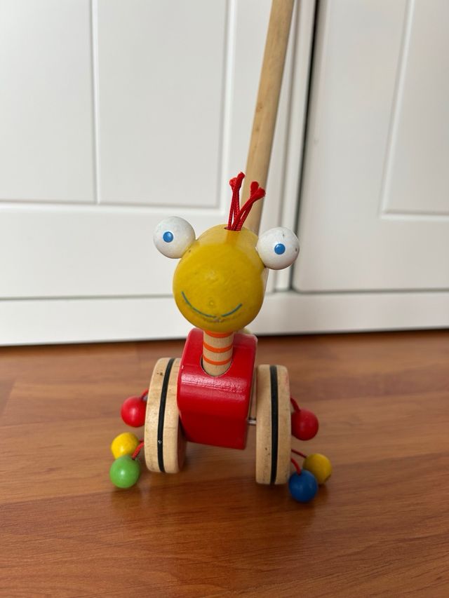 Andador palo de madera para bebé