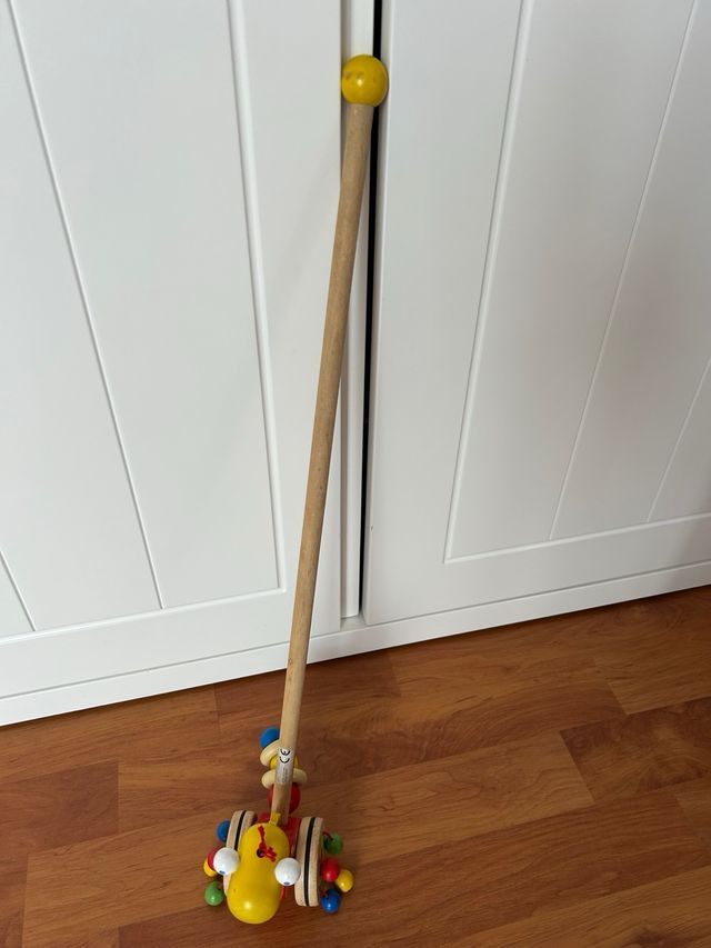 Andador palo de madera para bebé