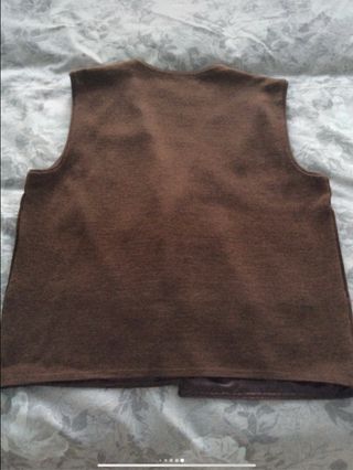 Chaleco de Piel Natural corte Vintage