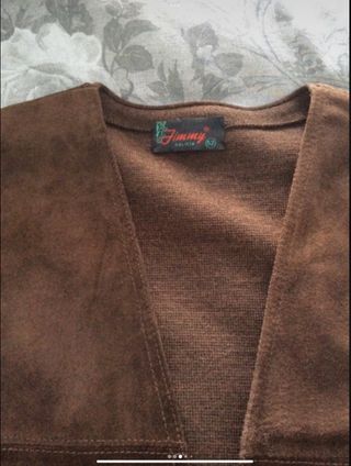 Chaleco de Piel Natural corte Vintage