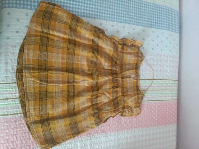 Camisa cuadros mostaza Talla 13