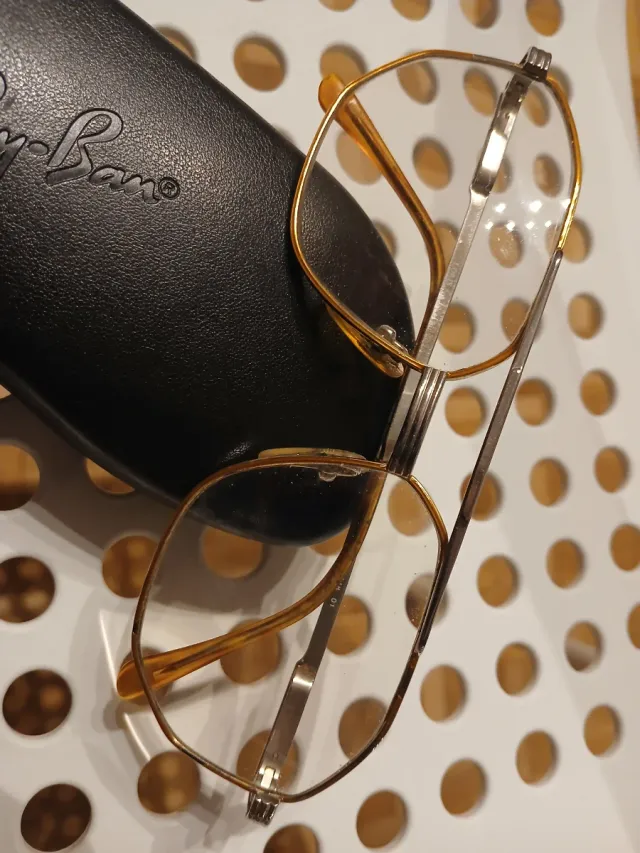 Gafas vintage 18K LORIS AZZARO CON ESTUCHE RAYBAN