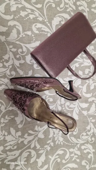 Conjunto Zapatos y Bolso Fiesta