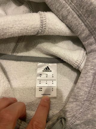 Sudadera Adidas Gris Talla M