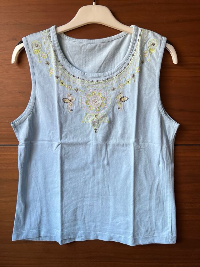 Lote 3 camisetas algodón Talla XL negra/azul/naran