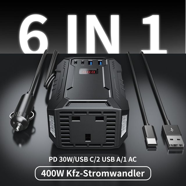 Inverter di Corrente 400W Auto USB
