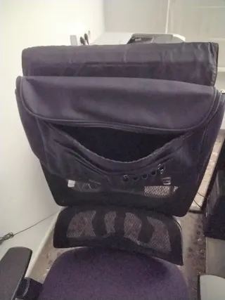 Cartera Kipling Unisex Negra Portadocumentos