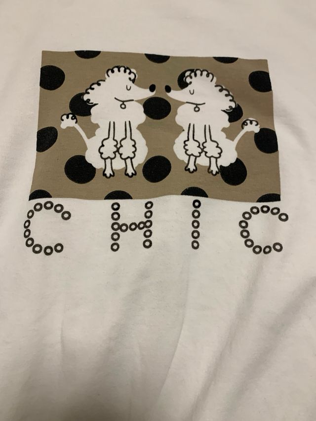 Camiseta niña manga larga T.8 beige