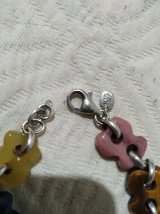 Pulsera Tous Gemas Multicolor Plata