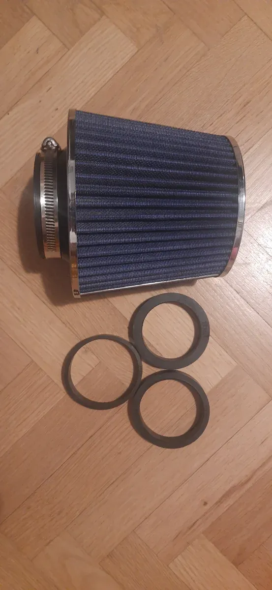 Filtro de aire cónico azul