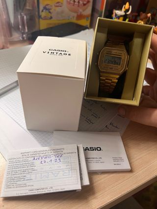 Reloj Casio Vintage Dorado A168WG-9EF
