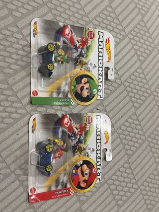 Hot Wheels Mario Kart Luigi e Mario