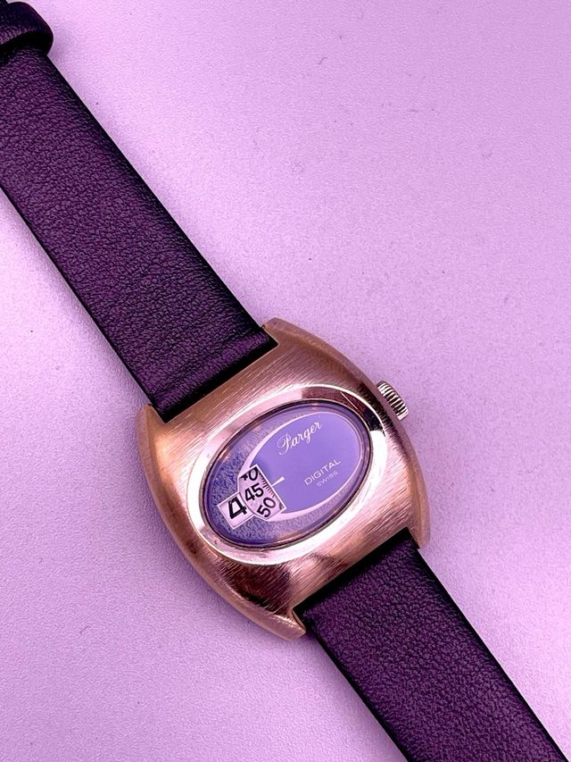 Parger Digital Swiss Jump Hour Años 70